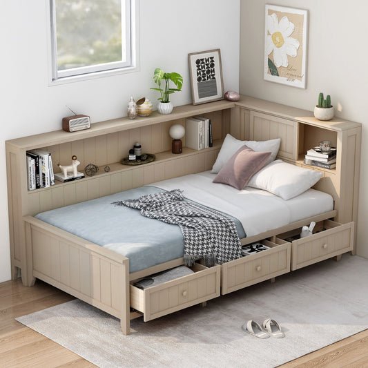 Daybed With Storage Shelves