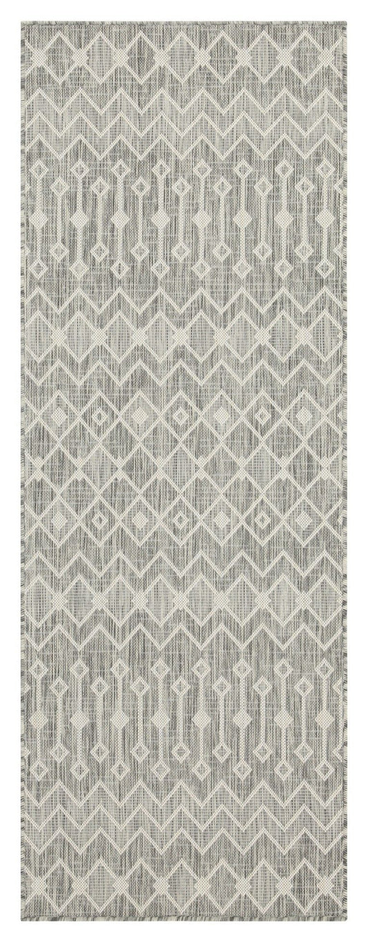 Sunshine - 5'3" X 7'3" Indoor & Outdoor Area Rug Polypropylene - Silver