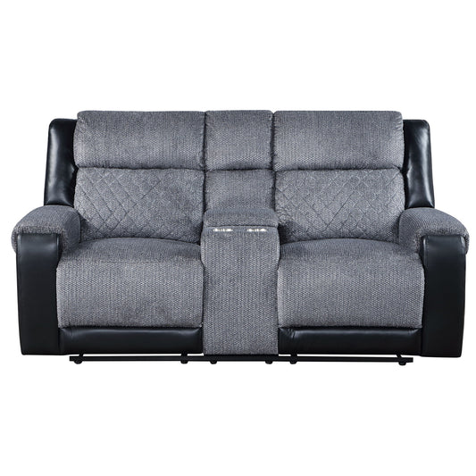 Alicia - Console Reclining Loveseat - Gray