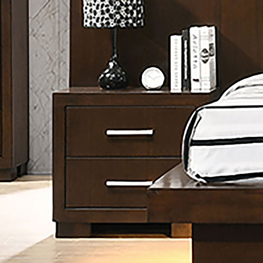 Polk - 2 Drawer Nightstand With Slim Handles - Cappuccino