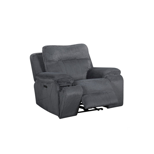 Teddy - Recliner With Power Headrest & Footrest - Gray