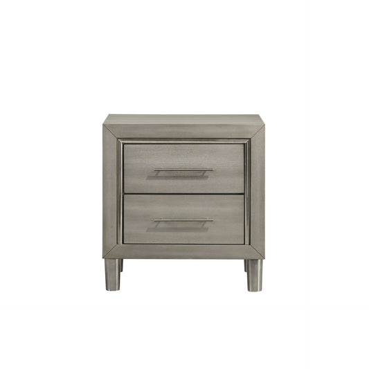Lennox - 2 Drawer Nightstand - Gray