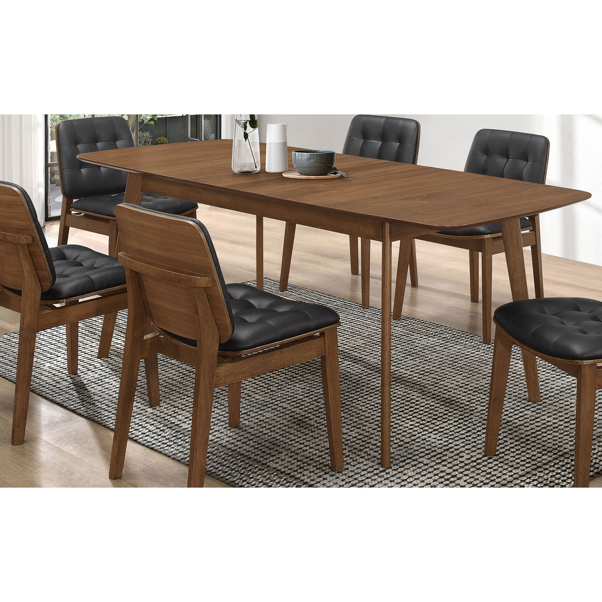 Carson Carrington - Extension Leaf Dining Table - Walnut