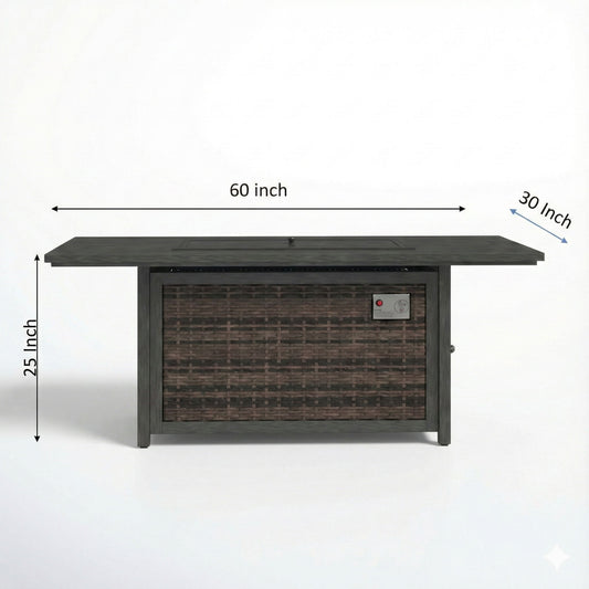 Propane Fire Pit Table - Espresso
