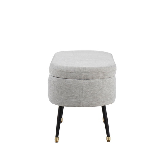 Harvey - Contemporary Storage Bench - Gray