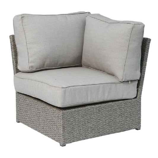 4 Piece Wicker Outdoor Seating Group With Cushions - Gray Mix