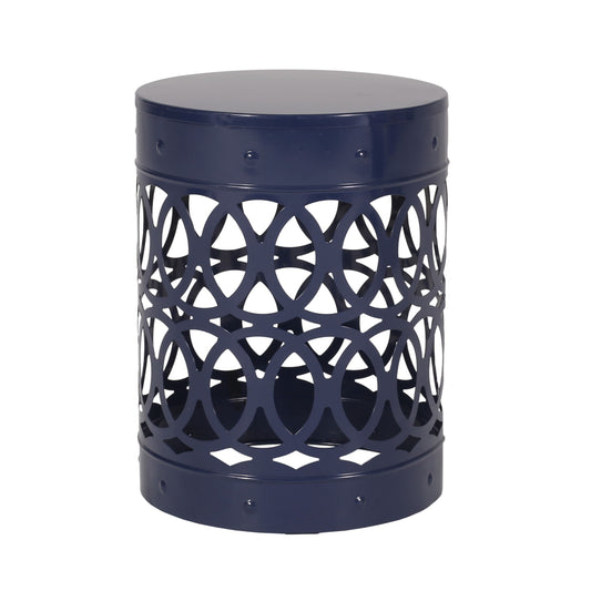 Outdoor Metal Large End Table, Modern Design