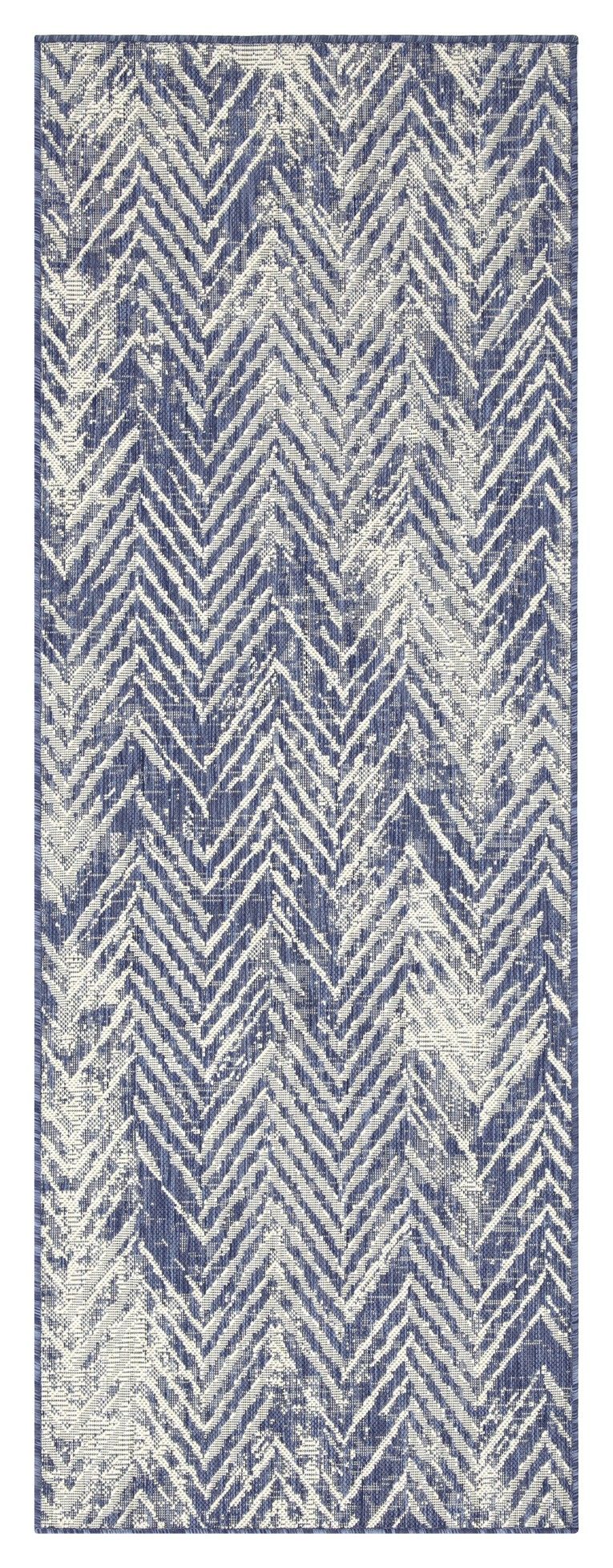 Sunshine - 5'3" X 7'3" Indoor & Outdoor Polypropylene Area Rug - Blue
