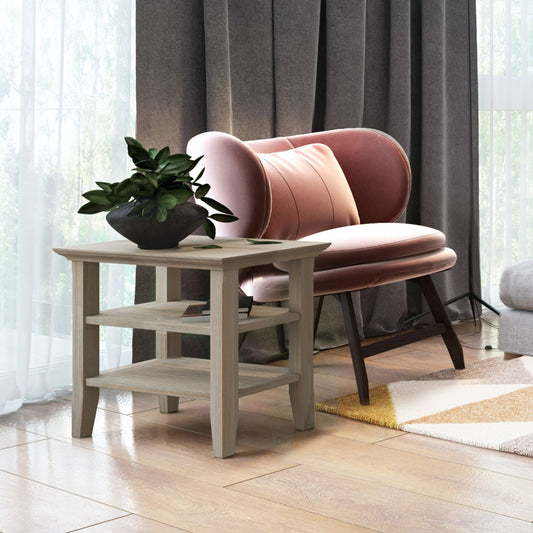 Acadian - Narrow Side Table - Light Brown