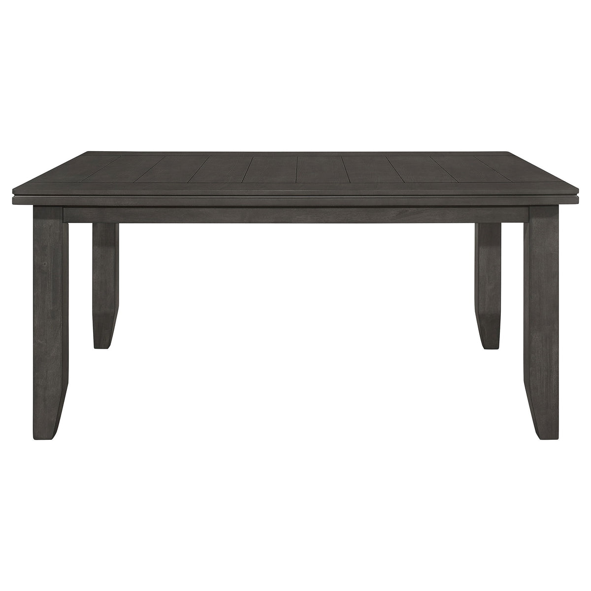 Dexter - Rectangular Plank Top Dining Table - Dark Gray