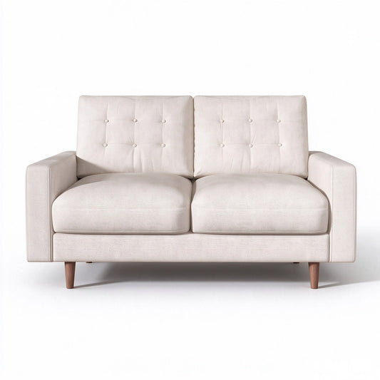 Loveseat Sofa, Tufted Back Upholstered 2 Seat Couch