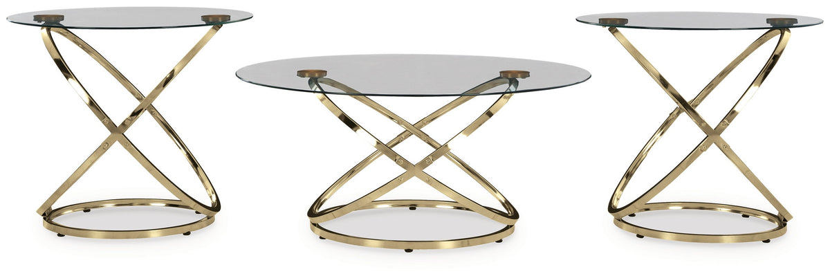 Crimonti - Occasional Table Set (Set of 3) - Champagne