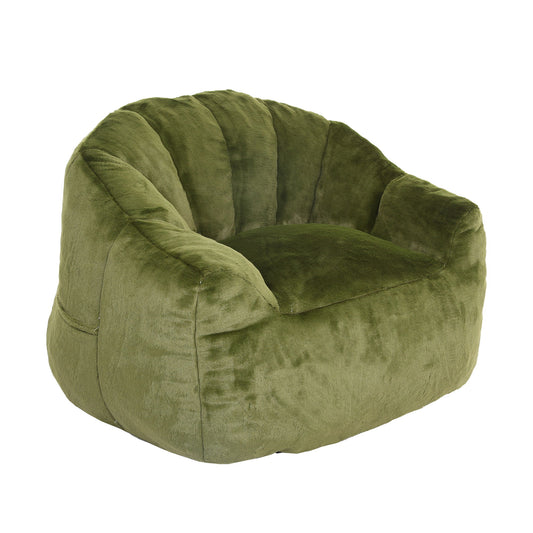 Beanbag Chair, Beanbag Sofa Chair With Armrests Stuffed High Density Foam