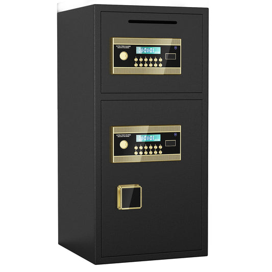Large Double Door Coin Operated Safe, Digital Security Safe With Fireproof And Waterproof Bag