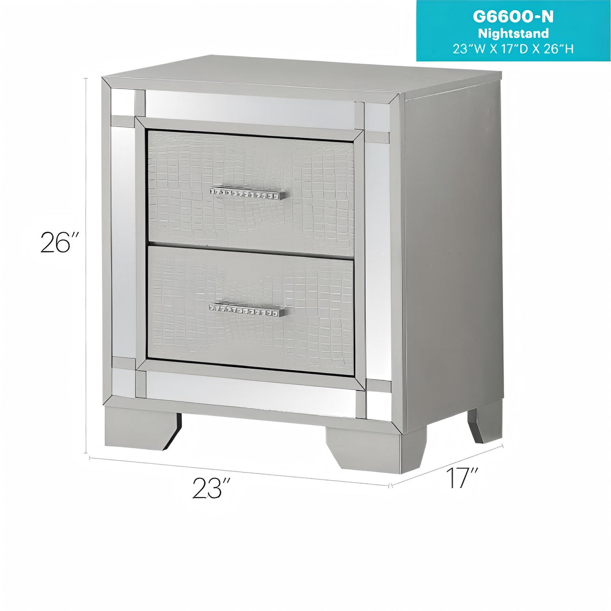 Madison - Nightstand - Champagne
