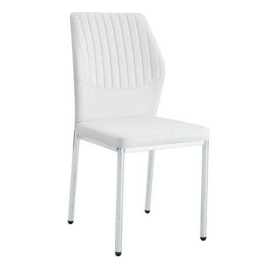 Luxury Simple High Resilience Dining Chair With Metal Legs