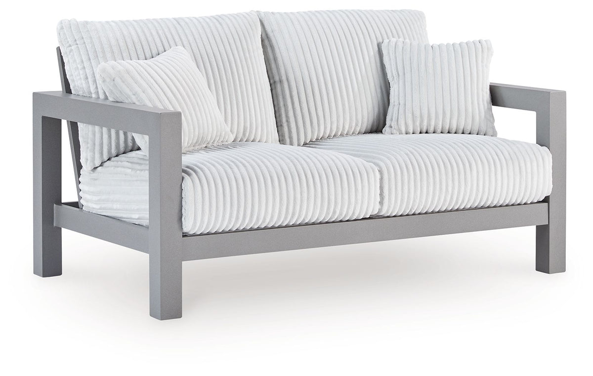 Hurley Park - Loveseat With Cushion - Gray