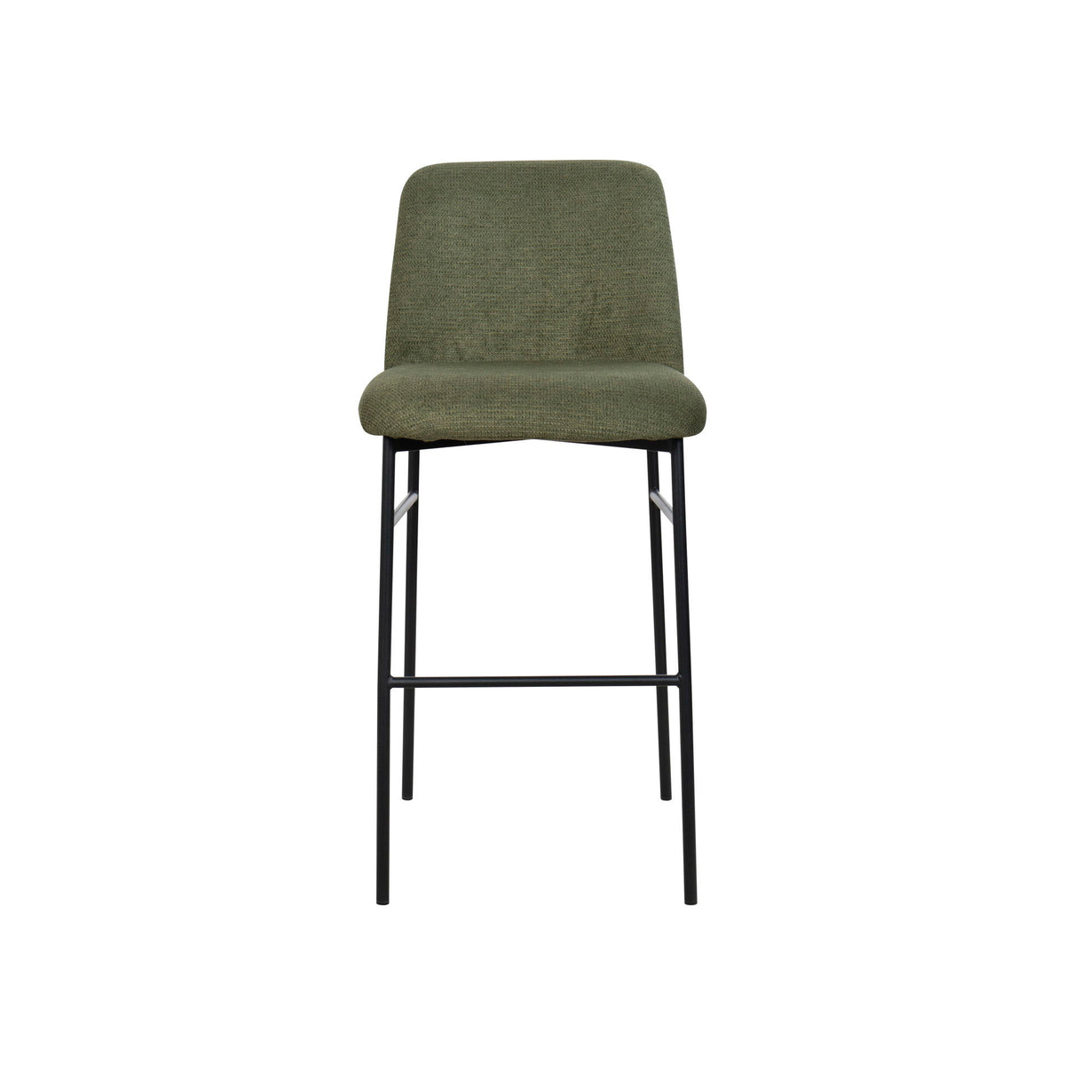 Erik - Bar Chair With Black Metal Frame (Set of 2)