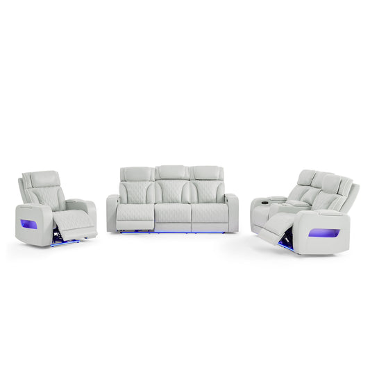 Julian - Set With Power Recliner, LED Lighting & Speaker