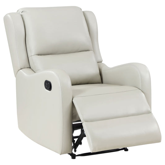 Cortland - Upholstered English Arm Recliner Chair Comfort Enhancing Lounge Chair - Ivory