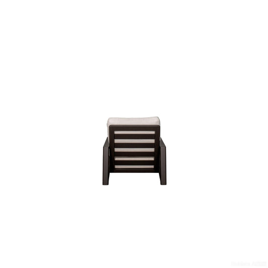 Verona - Seating Lounge Chair (Set of 2) - Dark Espresso / Gray / Off White