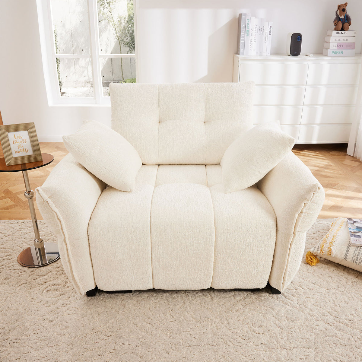 Modern Ergonomic Single Seater Sofa With High Resilience Cushions