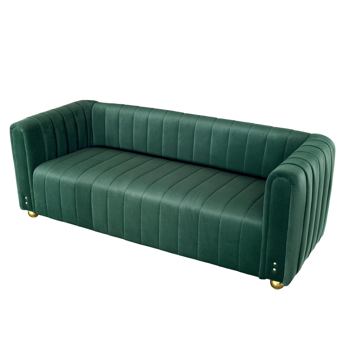 Sofa With Vertical Stripes & Accents