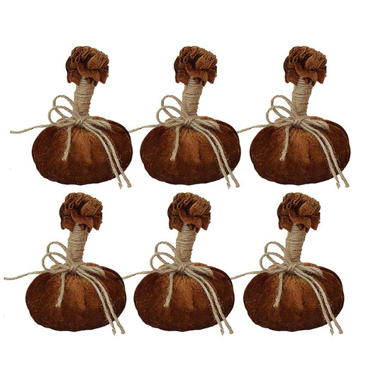 Pumpkin Ornament For Holiday Harvest Festival Fall Festival & Thanksgiving (Set of 6)
