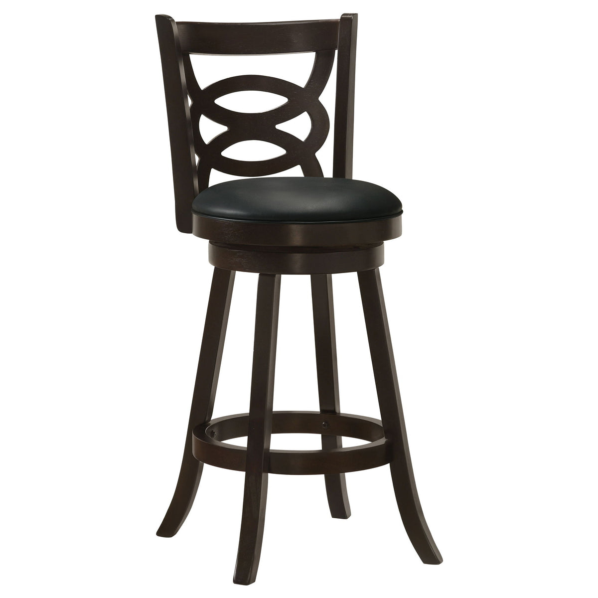 Swivel Bar Stool (Set of 2) - Black
