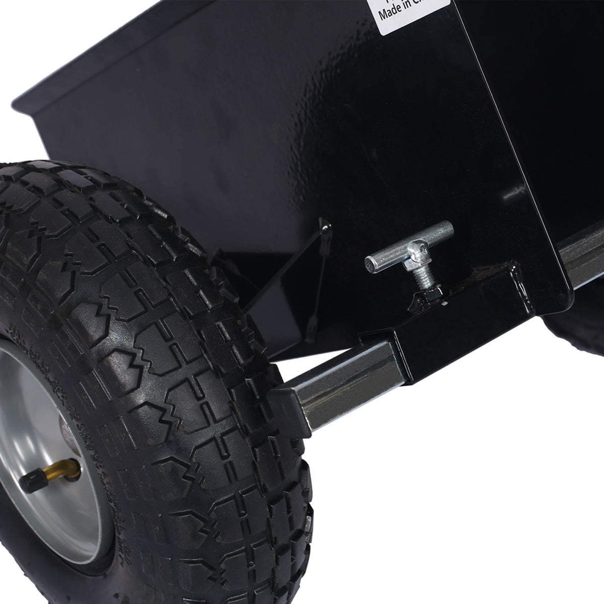 Heavy Duty 600Lb Panel Dolly With 10In. Pneumatic Wheels Alloy Steel - Black
