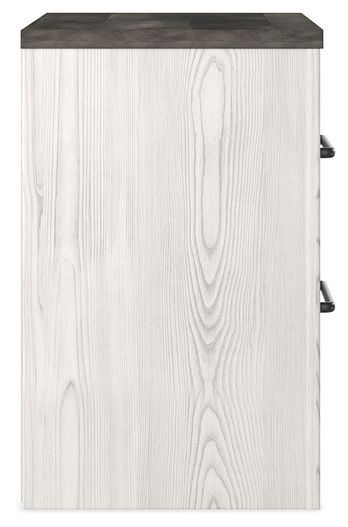 Gerridan - Two Drawer Night Stand - White / Gray