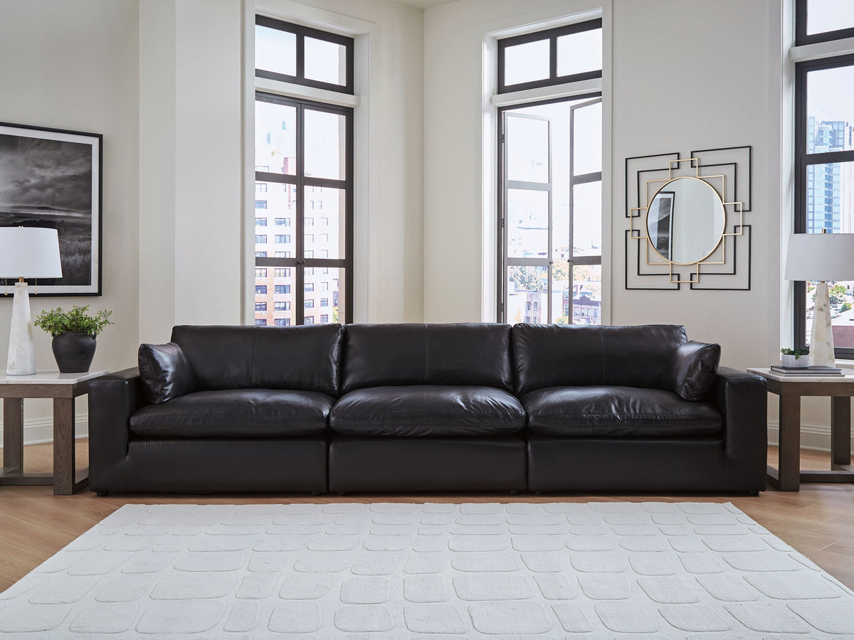 Emilia - 3-Piece Sectional Sofa - Black