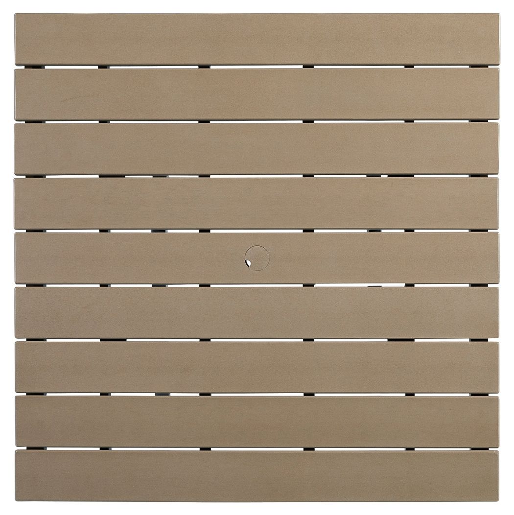 Fairen Trail - Square Counter TBL w/Umb OPT - Black / Driftwood
