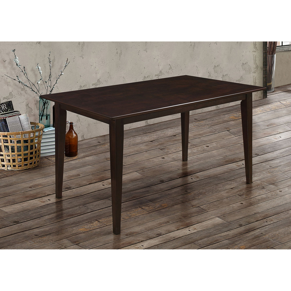 Henin - Rectangle Dining Table - Cappuccino