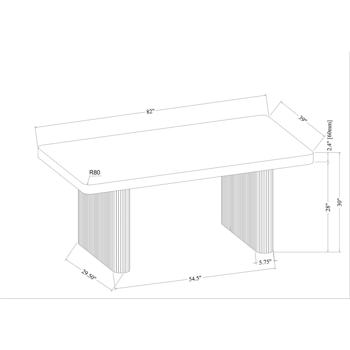 Donnie - Dining Table - Natural