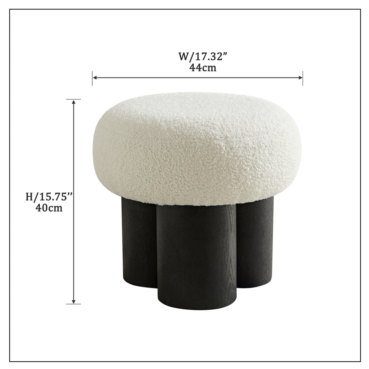 Versatile Mushroom Stool With Cushion
