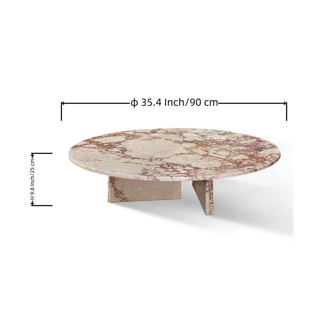Luxury Coffee Table With Unique Veining, Unique Stone Design