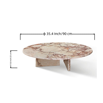 Luxury Coffee Table With Unique Veining, Unique Stone Design