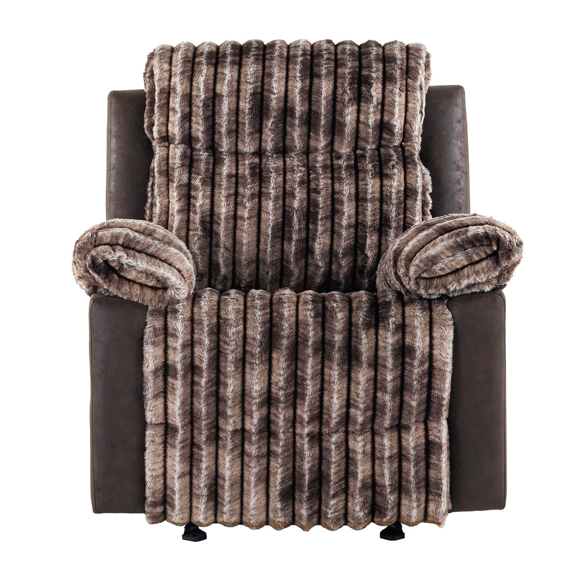 Bruni - Glider Recliner With Manual Recline And Rich Upholstery - Brown