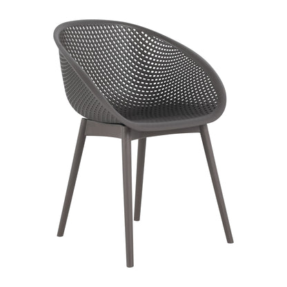 2 Piece Durable Single Chair With Hollow Out Design