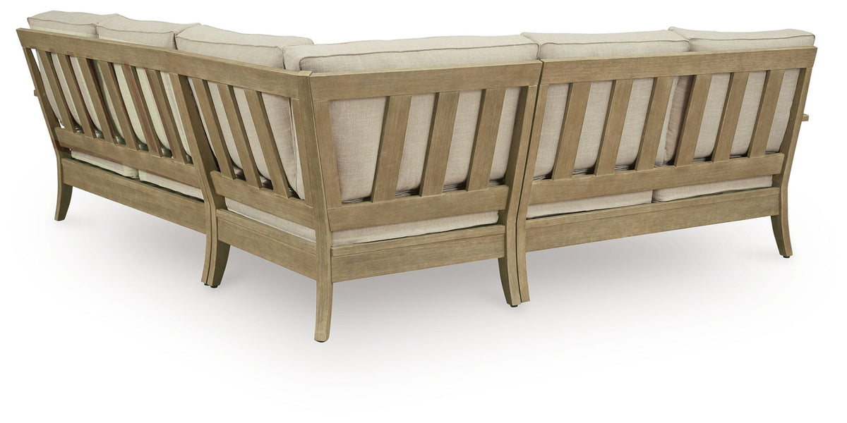 Clare View - 3-Piece Outdoor Sectional - Beige