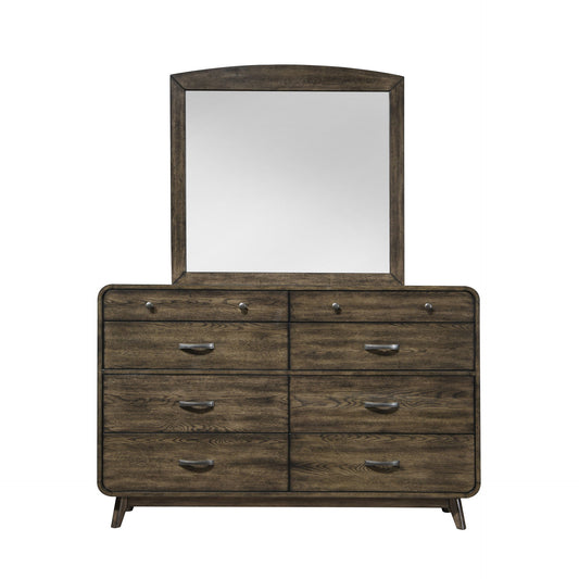 Rex - Mirror - Walnut Brown