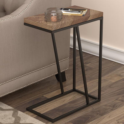 Herringbone Accent Table