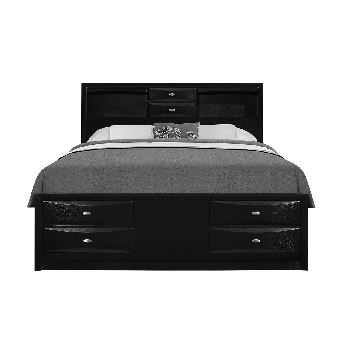 Lucille - Bed With Storage And Bookcase Headboard