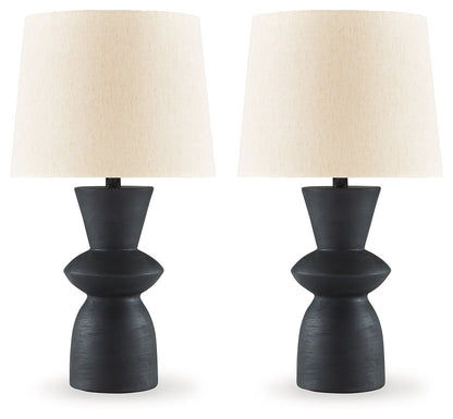 Scarbot - Paper Table Lamp (Set of 2) - Distressed Black