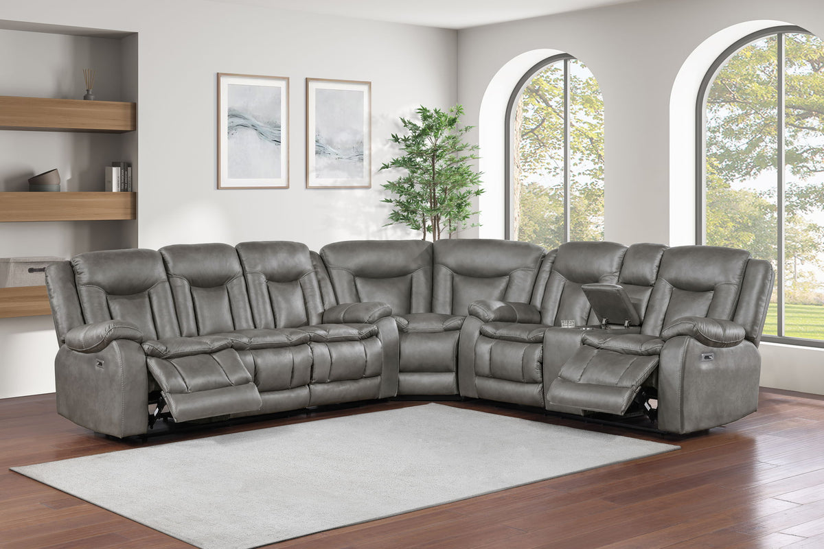 Morello - 3 Piece Manual Sofa/Loveseat/Wedge