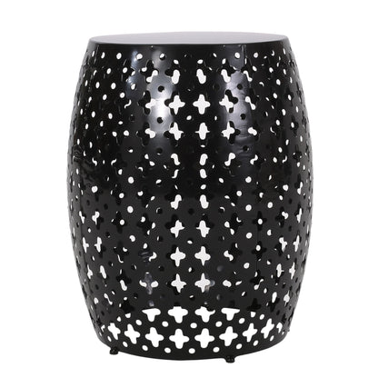 Metal End Table Large - Black