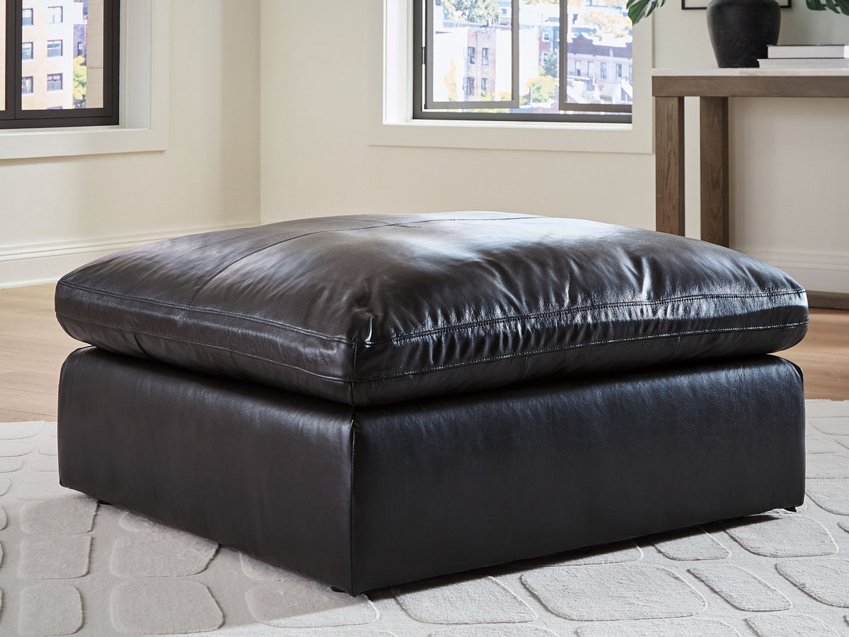 Emilia - Oversized Accent Ottoman - Black