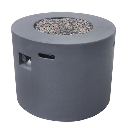 Round Iron Fire Pit With 40, 000 Btu