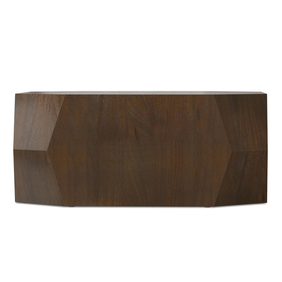Eisley - Coffee Table With Geometric Design, - Walnut